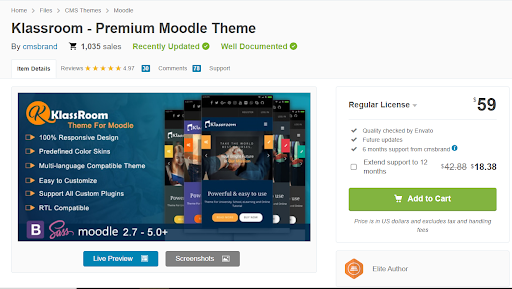 Classroom Premium Moodle Theme